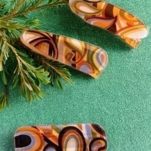 MODCLOTH SET OF 3 VINTAGE 60S 70S VIBE HAIR CLIPS 2